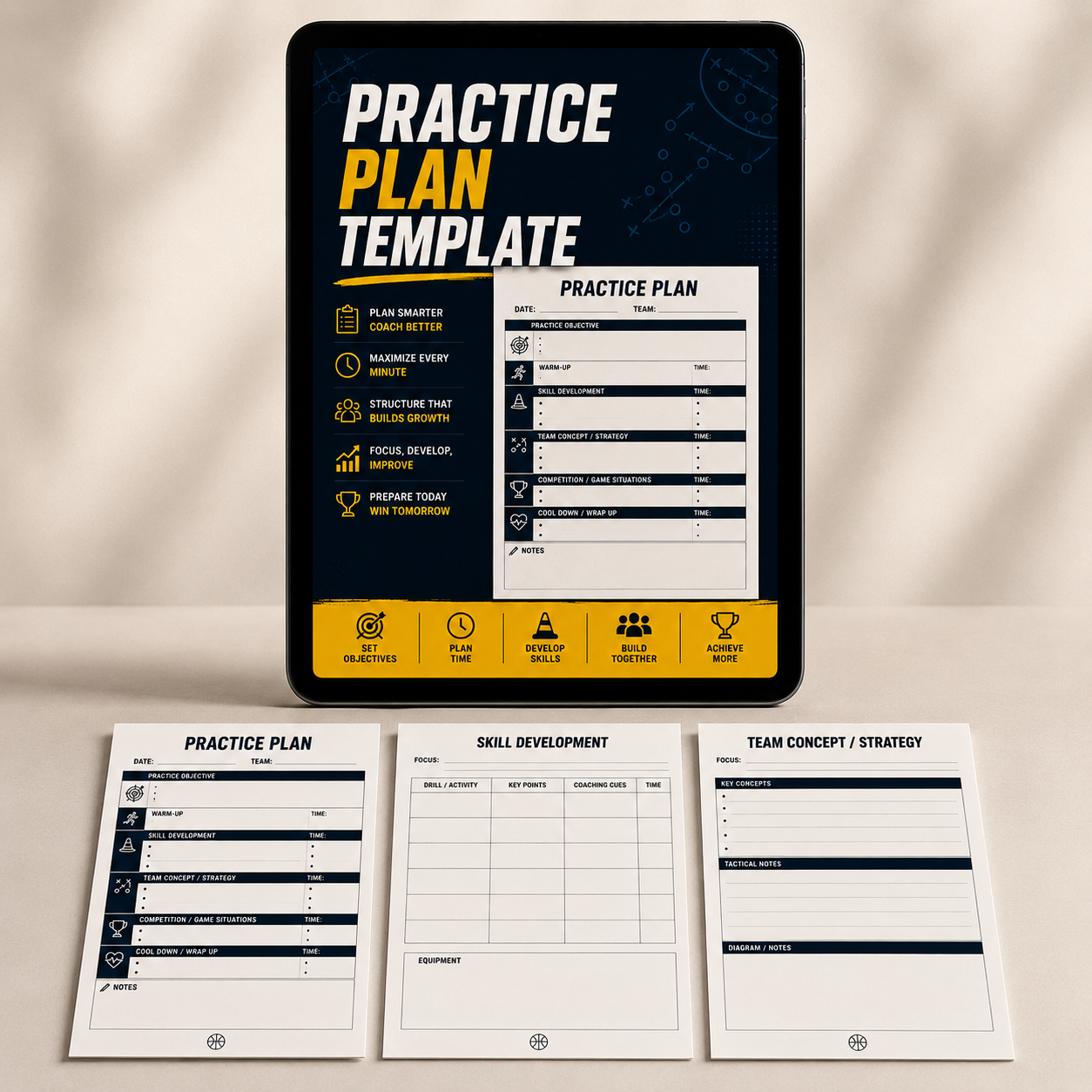 Blank Practice Plan Template